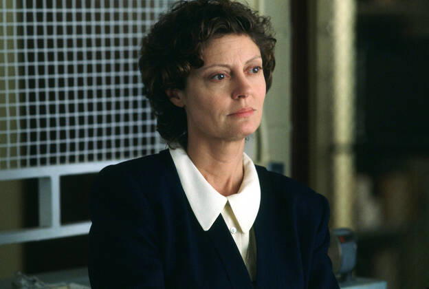 Susan Sarandon Characters: Sister Helen Prejean Film: Dead Man Walking (USA UK 1995) Director: Tim Robbins 29 December 1995 Copyright: MaryxEvansxAFxArchivexWorkingxTitle 12575198 editorial use only