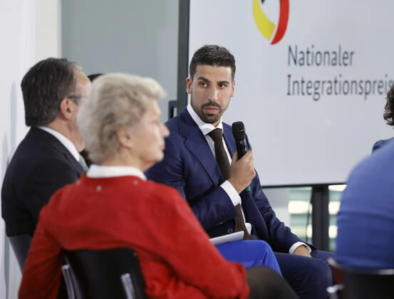 Sami Khedira, Fußballspieler, Deutschland, Berlin, Bundeskanzleramt, Teilnahme der BK’in an der Veranstaltung zur Verleihung des Nationalen Integrationspreises, 11.11.2019