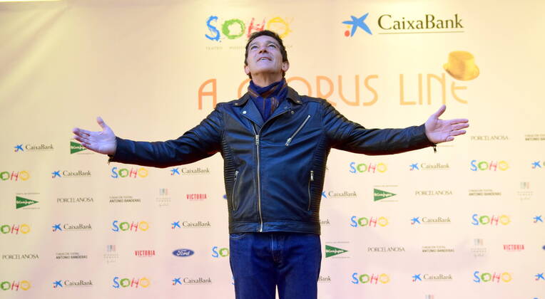 November 15, 2019: 15 November 2019 (Malaga ) Antonio Banderas fulfills his theatrical dream in Malaga.The Malaga actor Antonio Banderas has inaugurated this Friday the Teatro del Soho, his theatrical dream in his hometown that begins with the musical A Chorus Line, a premiere in which he has been enveloped by great stars such as Pedro Almodovar and Lluis Pasqual . The sentimental couple of Antonio Banderas, Nicole Kimpel, pointed out that they are just as nervous as the whole team and that they are very proud of the actor and all the work he has done with so much emotion.Kimpel has acknowledged that they are delighted that Malaga has received them with open arms , a support he has described as impressive - ZUMAc161 20191115_zap_c161_002 Copyright: xLorenzoxCarnerox