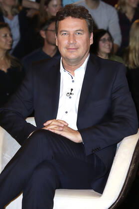 Christian von Stetten bei der Aufzeichnung der ZDF-Talkshow Markus Lanz im Fernsehmacher Studio auf dem Phoenixhof. Hamburg, 20.11.2019