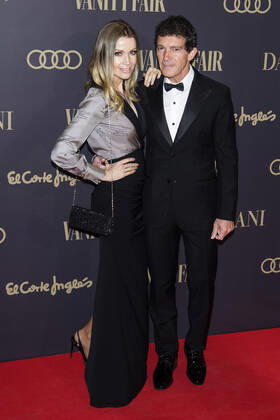 Antonio Banderas mit Lebenspartnerin Nicole Kimpel beim Vanity Fair Person of the Year 2019 Award im Teatro Real. Madrid, 25.11.2019 Antonio Banderas mit Lebenspartnerin Nicole Kimpel