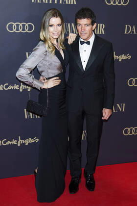 Antonio Banderas mit Lebenspartnerin Nicole Kimpel beim Vanity Fair Person of the Year 2019 Award im Teatro Real. Madrid, 25.11.2019 Antonio Banderas mit Lebenspartnerin Nicole Kimpel
