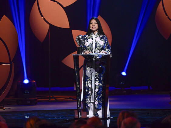 Karen Tse receives the prize on the behalf of lawyer Guo Jianmeis for her pioneering and persistent work in securing women™s rights in China during the 2019 Right Livelihood Award ceremony at Cirkus, in Stockholm Sweden on Dec 04, 2019 STOCKHOLM SWEDEN x11720x,  Copyright: xErikxSimander TTx SWEDEN RIGHT LIVELIHOOD AWARD