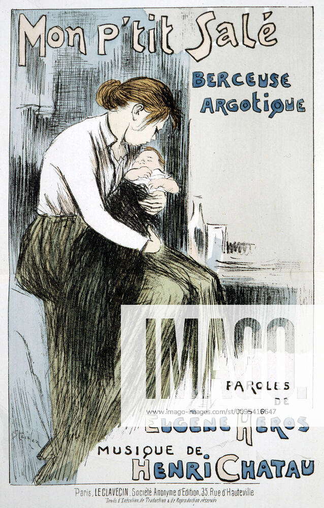 Bebe Mon P Tit Sale Berceuse Argotique Paroles De Eugene Heros Musique De Henri Chatau Une Mere