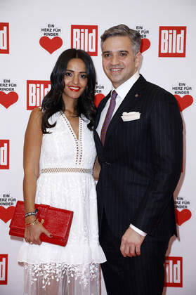 Sawsan Chebli mit Ehemann Nizar Maarouf bei der TV Spendengala Ein Herz für Kinder 2019 im Studio G in Adlershof. Berlin, 07.12.2019