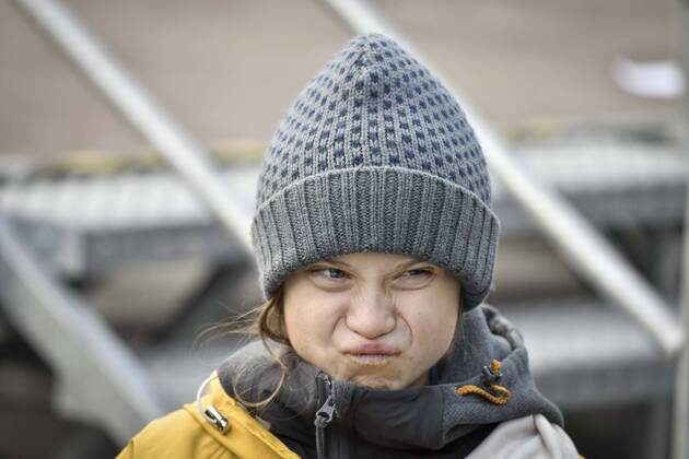 Bilder des Jahres 2019, News 12 Dezember News Bilder des Tages Greta Thunberg at the Friday for Future event in Turin in the photo: Greta Thumberg  Copyright: xRiccardoxGiordanox xIPAx xFotosickix