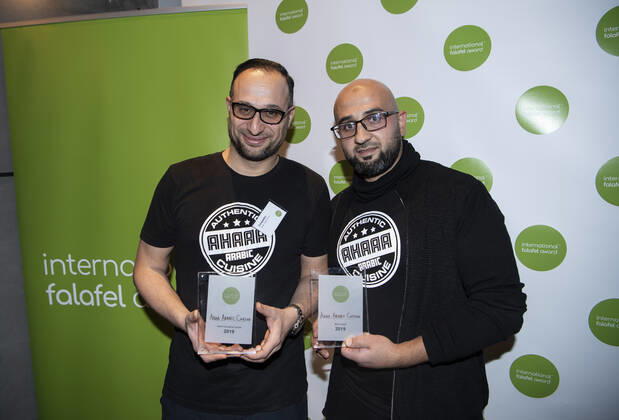 The world s best falafel is still Danish Ali Abdullah and Hazim El Yahya at Danish Ahaaa Arabic Cuisine won the Best Falafel and Most Innovative Falafel categories Fifteen teams from six countries competed at the International Falafel Award 2019 in Malmoe, Sweden on Saturday December 14, 2019 MALMÖ SWEDEN x50090x,  Copyright: xJohanxNilsson TTx SWEDEN FALAFEL AWARDS