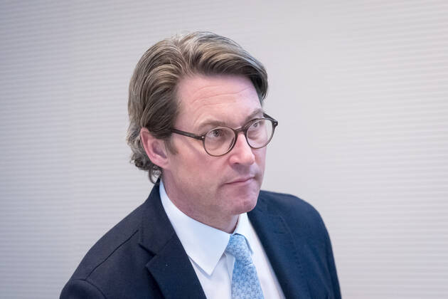 Berlin, Sitzung der Fraktion CDU CSU Deutschland, Berlin - 17.12.2019: Im Bild ist Andreas Scheuer (Bundesminister für Verkehr und digitale Infrastruktur, CSU) vor der Sitzung der CDU CSU Fraktion im deutschen Bundestags zu sehen. Berlin Bundestag Berlin Deutschland