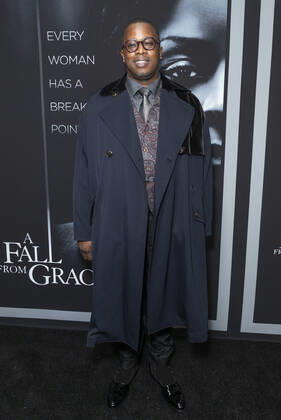 Netflix A Fall From Grace NYC premiere Mark Swinton attends premiere of Netflix A Fall From Grace at Metrograph New York New York United States Metrograph PhotographerxLevxRadin