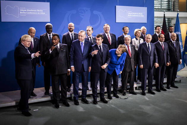 Bilder des Jahres 2020, News 01 Januar News Themen der Woche KW03 News Bilder des Tages Familienfoto im Rahmen der Libyen-Konferenz in Berlin, 19.01.2020. Berlin Deutschland