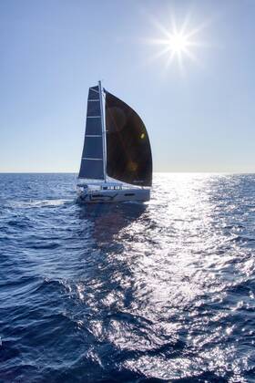 Excess catamaran 12. Excess world and explore perfectly designed catamarans inspired by racing for cruising pleasure. Canet-en-Roussillon, Pyrenees-Orientales, France ,editorial use only CR_CHLA191104-231816-01