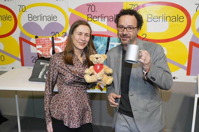 Bilder des Jahres 2020, Entertainment 01 Januar Entertainment Bilder des Tages Mariette Rissenbeek und Carlo Chatrian bei der Programm-Pressekonferenz der Berlinale 2020 70. Internationale Filmfestspiele Berlin im Presse- und Informationsamt der Bundesregierung. Berlin, 29.01.2020