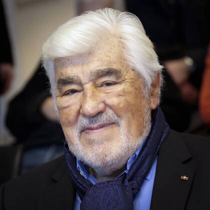 03.02.2020, Berlin, Deutschland - Foto: Der Schauspieler Mario Adorf, anlaesslich eines Pressetermins in Berlin.