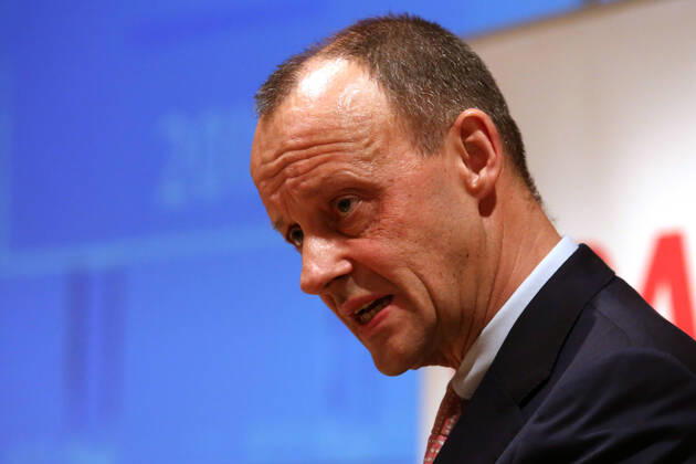 Friedrich Merz (CDU) CDA Preisverleihung Roswith Oerter Preis an Heinrich Weiss Inhaber SMS Group am 10.02.2020 in Siegen Deutschland