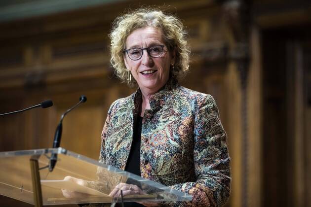 Paris, France, February 12th, 2020 - National Awards Ceremony for the Class of 2019 Winners of the competition Un des Meilleurs Apprentis de France - French Labour Minister Muriel Penicaud  Copyright: xAlexisxSciardx