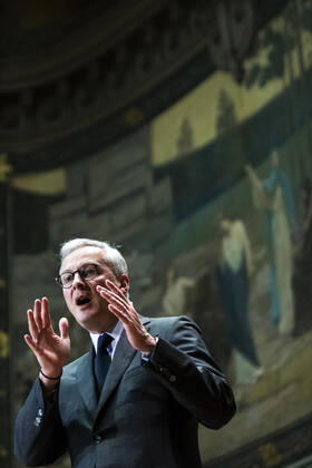 Paris, France, February 12th, 2020 - National Awards Ceremony for the Class of 2019 Winners of the competition Un des Meilleurs Apprentis de France - French Finance and Economy Minister Bruno Le Maire  Copyright: xAlexisxSciardx