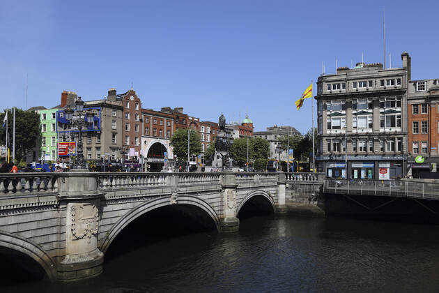 Dublin O Connell Brücke Liffey Dublin O Connell Brücke Liffey