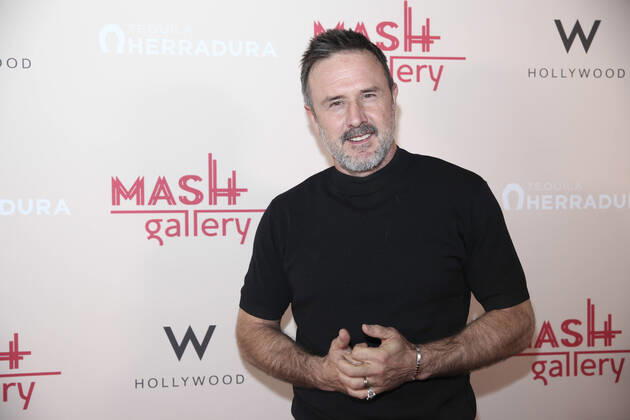 Actor David Arquette attends the Mash Gallery opening at the W Hotel on February 13th, 2020 in Los Angeles, California. USA - 2020 - Mash gallery opening in Hollywood  Copyright: xShotxArryx