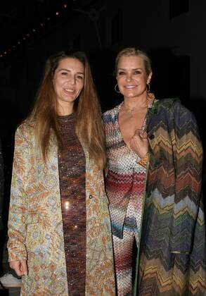 Milan, Italy MFW MISSONI photocall and show MILANO FASHION WEEK woman Fall-Winter 2020-21 In the photo: Yolanda Hadid and Margherita Missoni Copyright: xNickxZonnax xIPAx xNickxZonnax
