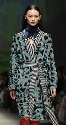 Milan, Italy MFW MISSONI photocall and show MILANO FASHION WEEK woman Fall-Winter 2020-21 In the photo: MISSONI show Copyright: xNickxZonnax xIPAx xNickxZonnax