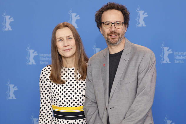 Mariette Rissenbeek und Carlo Chatrian beim Photocall mit den Leitern der Berlinale 2020 70. Internationale Filmfestspiele Berlin im Hotel Grand Hyatt. Berlin, 23.02.2020