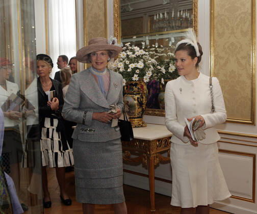 Crown Princess Victoria and Princess Benedikte Visit to the exhibition about Queen Ingrid in Christian VIII Palae State visit to Denmark 2007 05 10 c Charles Hammarsten IBL royal house Sweden royal house Danmar x2492x, Copyright: xTTxImagex xIBLx TT NYHETSBYRÅN