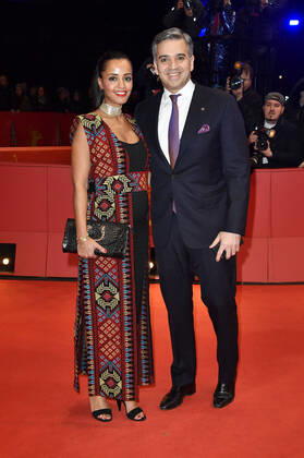 Sawsan Chebli mit Ehemann Nizar Maarouf bei der Closing Ceremony mit Preisverleihung auf der Berlinale 2020 70. Internationale Filmfestspiele Berlin im Berlinale Palast. Berlin, 29.02.2020
