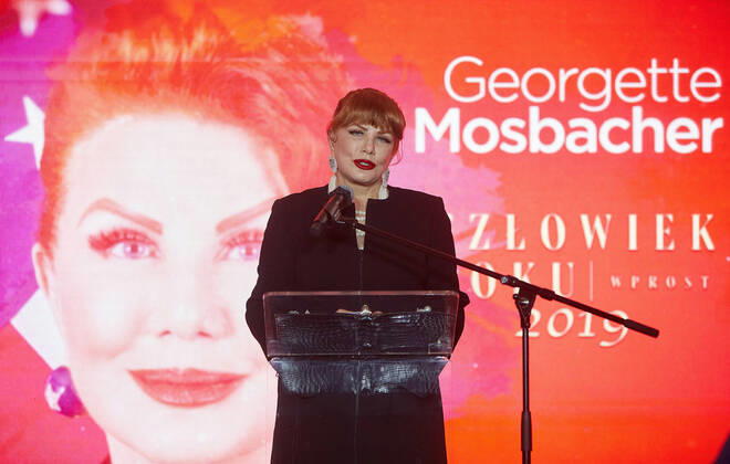 March 12, 2020, Warsaw, Mazovian, Poland: For The Abolition Of Visas To The USA, Which Is A Milestone In Polish-American Relations And The Liquidation Of The Last Relic Of The Cold War, The Title Of Man Of The Year 2019 Was Awarded By The Editors Of The Weekly Wprost To A Great Friend Of Poland - The US Ambassador in Warsaw, GEORGETTE MOSBACHER..in the picture: GEORGETTE MOSBACHER Warsaw Poland - ZUMAm332 20200312_zip_m332_045 Copyright: xHubertxMathisx