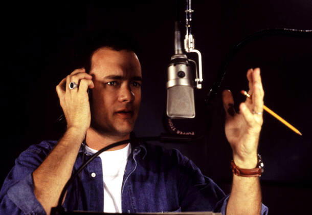 TOM HANKS recording voices for TOY STORY, 1995 Buena Vista Pictures Courtesy Everett Collection !ACHTUNG AUFNAHMEDATUM GESCHÃ„TZT! PUBLICATIONXNOTxINxCANxCHNxFRAxITAxJPNxNORxPOLxRUSxESPxUKxUSA Copyright: xBuenaxVistaxPictures CourtesyxEverettxCollectionx PSDTOHA EC008