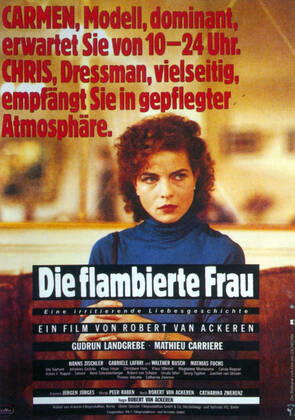 A WOMAN IN FLAMES, (aka DIE FLAMBIERTE FRAU), German poster art, Gudrun Landgrebe, 1983, Libra Cinema 5 courtesy Everett Collection Courtesy Everett Collection !ACHTUNG AUFNAHMEDATUM GESCHÃ„TZT! PUBLICATIONXNOTxINxCANxCHNxFRAxITAxJPNxNORxPOLxRUSxESPxUKxUSA Copyright: xCourtesyxEverettxCollectionx MCDWOIN EC111
