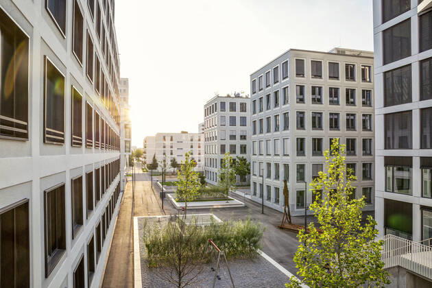 Modern high-rise residential building in Munich, Germany MAMF01232