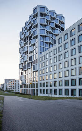 Modern high-rise residential building in Munich, Germany MAMF01236