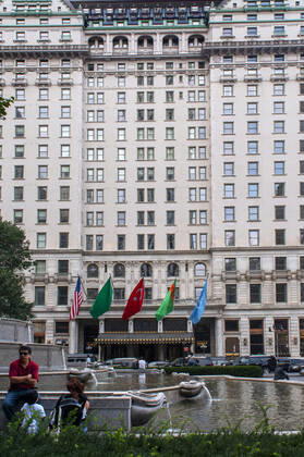The Hotel Plaza hotel New York USA. The Plaza Hotel, landmark 20-story luxury hotel near Grand Army Plaza. Central Park and 5th Avenue, Manhattan, New York City, US. New York New York USA Copyright: xSergixReboredox xVWPicsx SRE-BS3790