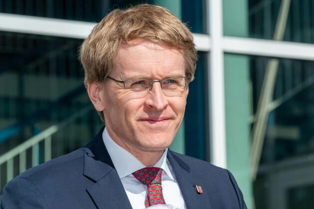 Kiel, 14.04.2020, Coronakrise, Infos vor der Konferenz mit der Kanzlerin Heute äußerte sich Ministerpräsident Daniel Günther zum geplanten Zeitplan für die Beratungen der Länderregierungschefs mit der Bundeskanzlerin. Er erläuterte die weitere Vorgehensweise und kündigte an, die Ergebnisse aus den Beratungen morgen zu kommunizieren.