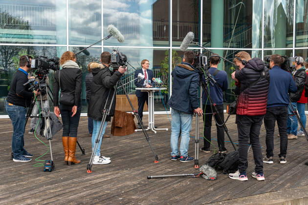 Kiel, 14.04.2020, Coronakrise, Infos vor der Konferenz mit der Kanzlerin Heute äußerte sich Ministerpräsident Daniel Günther zum geplanten Zeitplan für die Beratungen der Länderregierungschefs mit der Bundeskanzlerin. Er erläuterte die weitere Vorgehensweise und kündigte an, die Ergebnisse aus den Beratungen morgen zu kommunizieren.