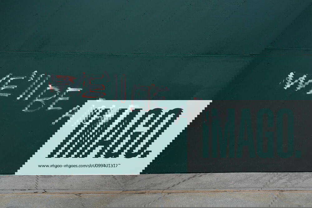 April 14 New York Ny Usa A Graffiti Message Saying Oewea A A Ll Be Arighta A A T