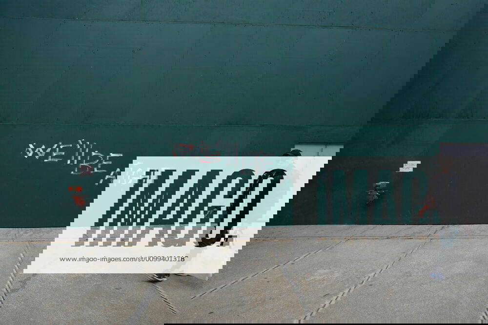 April 14 New York Ny Usa A Graffiti Message Saying Oewea A A Ll Be Arighta A A T