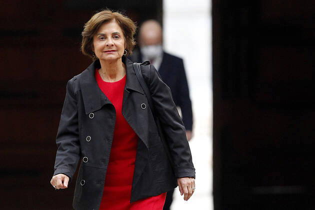 Santiago, April 15, 2020 The Undersecretary of Public Health, Paula Daza, arrives at the Palacio de La Moneda to participate in a new meeting of the coronavirus emergency committee Dragomir Yankovic Aton Chile, Santiago Chile Aton 411978  Copyright: DRAGOMIRxYANKOVIC ATONxCHILE