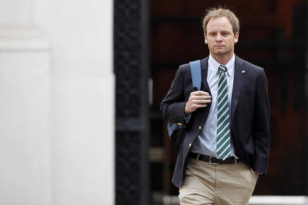 Santiago, April 15, 2020 The Undersecretary of Healthcare Networks, Raul Zuniga, arrives at the Palacio de La Moneda to participate in a new meeting of the coronavirus emergency committee Dragomir Yankovic Aton Chile, Santiago Chile Aton 411980  Copyright: DRAGOMIRxYANKOVIC ATONxCHILE