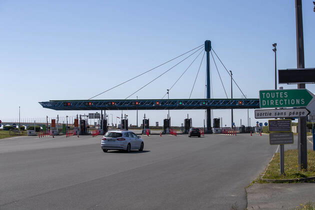 P eage du pont de l ile de R e Gratuit NEWS : Crise sanitaire mondiale et la pandemie du Coronavirus Covid19 - Ile de Re - 16 04 2020 ChristopheBreschi Panoramic 