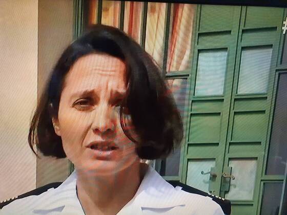 Capture d ecran BFM TV - Capitaine de Fregate Christine Ribb, porte-parole de la prefecture maritime de Mediterranee NEWS : Capture d ecran BFM TV - Christine Ribb - Toulon - 16 04 2020 Panoramic Panoramic 