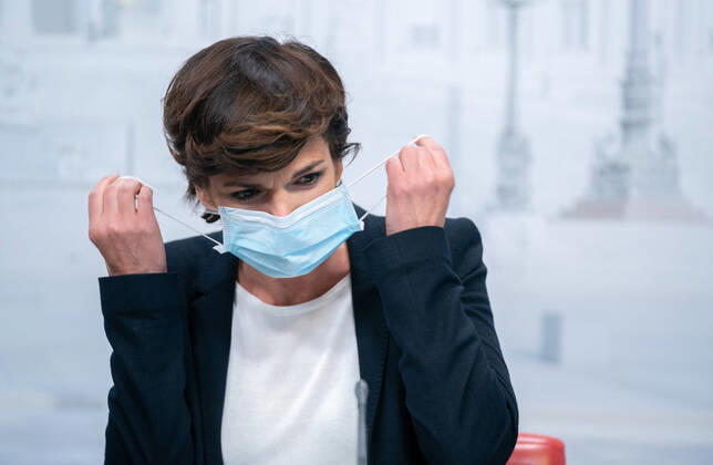 Wien 16.04.2020, Wien, AUT, Akutelle Entwicklungen zur Coronaerkrankung in Oesterreich, Pressekonferenz, im Bild SPOe-Chefin Pamela Rendi Wagner SPOe-Chefin Pamela Rendi Wagner during a press conference of Austrian Goverment about the Coronavirus Pandemie at the Wien, Austria on 2020 04 16.