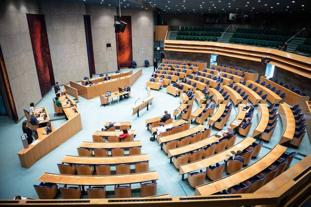 DEN HAAG, 16-04-2020, Debate about the coronavirus in Dutch Parliament. Debate about the coronavirus in Dutch Parliament  x7827725x Copyright:
