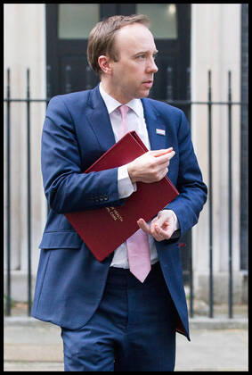 . 16 04 2020. London, United Kingdom. Coronavirus Briefing In Downing Street. Matt Hancock - Secretary of State for Health and Social Care departs Downing Street following Covid-19 briefing.  xMartynxWheatleyx xi-Imagesx IIM-21029-0023