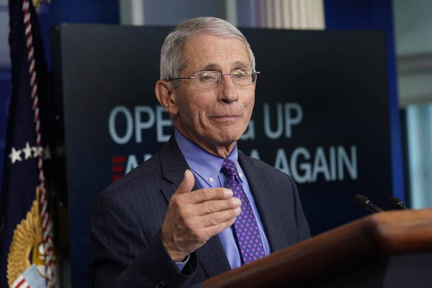 April 16, 2020, Washington, District of Columbia, USA: Director of the National Institute of Allergy and Infectious Diseases at the National Institutes of Health Dr. Anthony Fauci participates in a news briefing with members of the Coronavirus Task Force at the White House in Washington, DC on April 16, 2020 Washington USA - ZUMAs152 20200416_zaa_s152_045 Copyright: xChrisxKleponisx