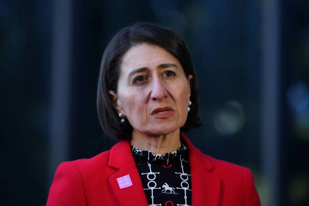 GLADYS BEREJIKLIAN CORONAVIRUS PRESSER, NSW Premier Gladys Berejiklian speaks to the media during a press conference in Sydney, Friday, April 17, 2020. ( NO ARCHIVING, EDITORIAL USE ONLY, NO USE IN BOOKS WITHOUT CONSENT SYDNEY NSW AUSTRALIA  Copyright: xDANxHIMBRECHTSx 20200417001463872092