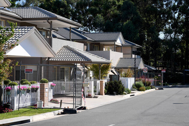 AUSTRALIA CORONAVIRUS COVID-19, A general view of Anglicares Newmarch House in Western Sydney, Friday, April 17, 2020. The aged care facility has recorded 30 cases of Covid-19 after a staff member worked for six days without knowing she had the virus. ( NO ARCHIVING, EDITORIAL USE ONLY, NO USE IN BOOKS WITHOUT CONSENT SYDNEY NSW AUSTRALIA  Copyright: xDANxHIMBRECHTSx 20200417001463911970