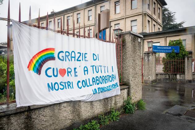 Milan - RSA Don Gnocchi, Girola center, where many patients died from Coronavirus COVID-19 (Marco Passaro Fotogramma, - 2020-04-20) p.s. la foto e utilizzabile nel rispetto del contesto in cui e stata scattata, e senza intento diffamatorio del decoro delle persone rappresentate  Copyright: xMarcoxPassarox xFOTOGRAMMAx