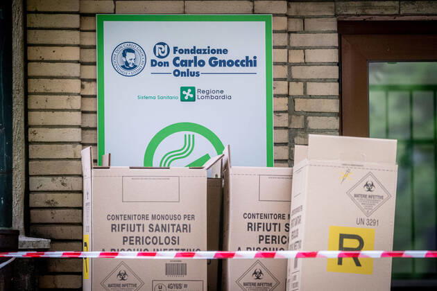 Milan - RSA Don Gnocchi, Girola center, where many patients died from Coronavirus COVID-19 (Marco Passaro Fotogramma, - 2020-04-20) p.s. la foto e utilizzabile nel rispetto del contesto in cui e stata scattata, e senza intento diffamatorio del decoro delle persone rappresentate  Copyright: xMarcoxPassarox xFOTOGRAMMAx