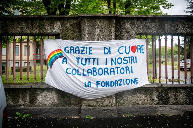 Milan - RSA Don Gnocchi, Girola center, where many patients died from Coronavirus COVID-19 (Marco Passaro Fotogramma, - 2020-04-20) p.s. la foto e utilizzabile nel rispetto del contesto in cui e stata scattata, e senza intento diffamatorio del decoro delle persone rappresentate  Copyright: xMarcoxPassarox xFOTOGRAMMAx
